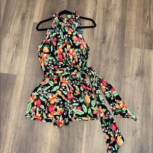 Nicole Miller Multicolor Floral Garment